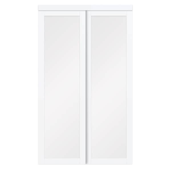 Renin Renin 48 in. x 80 1/2 in. Twilight 1-Lite Bypass Door EU3220PWFGE048080 - main